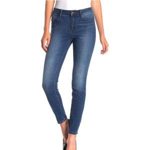 Tahari Chloe Tummy Tuck Elongating & Slimming Skinny Ankle Jeans in Tahoe Blue